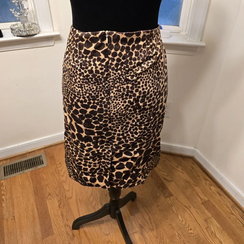 Trina Turk Los Angeles Leopard Print Skirt Womens Size‎ 10 Lined